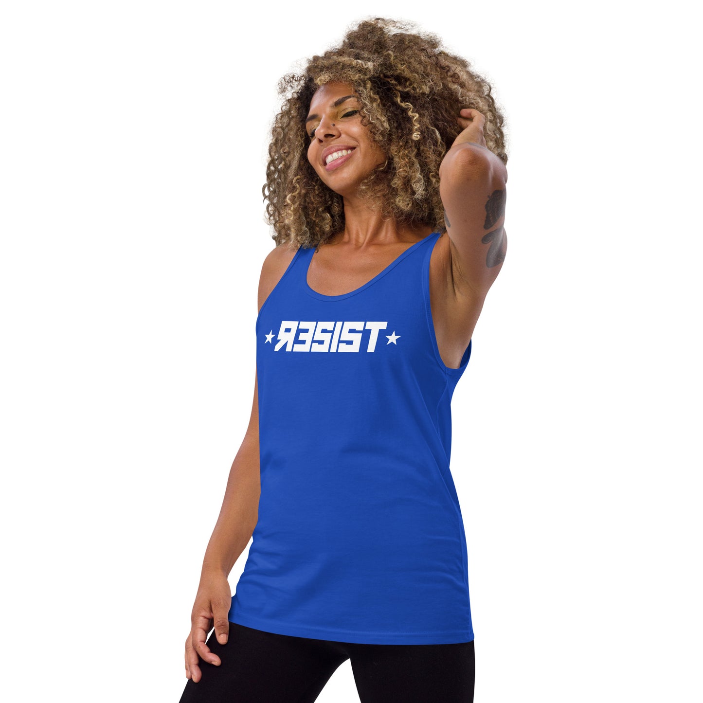 Resist Tank Top Blue