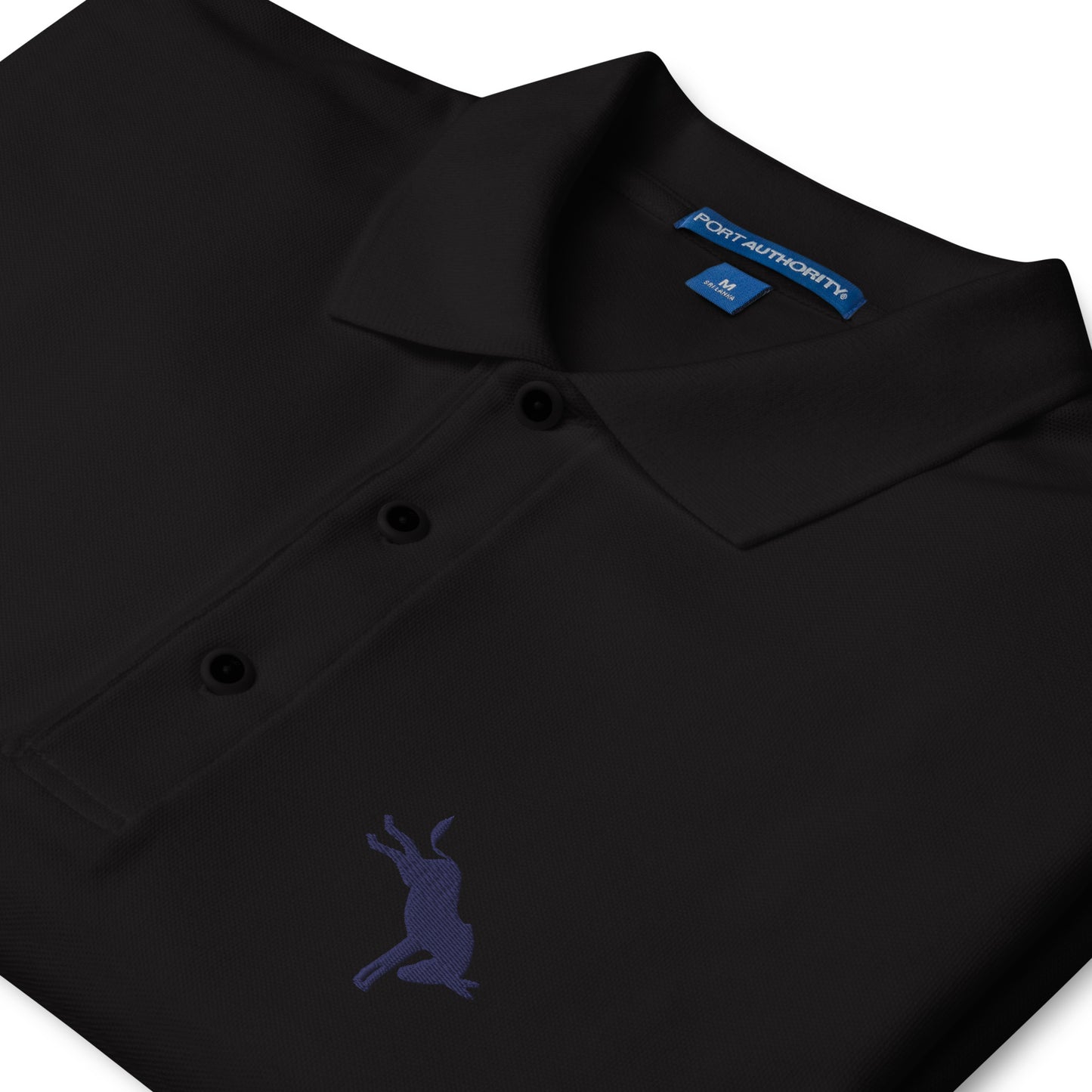 Donkey Democrat Ass Kicker Men's Polo Black
