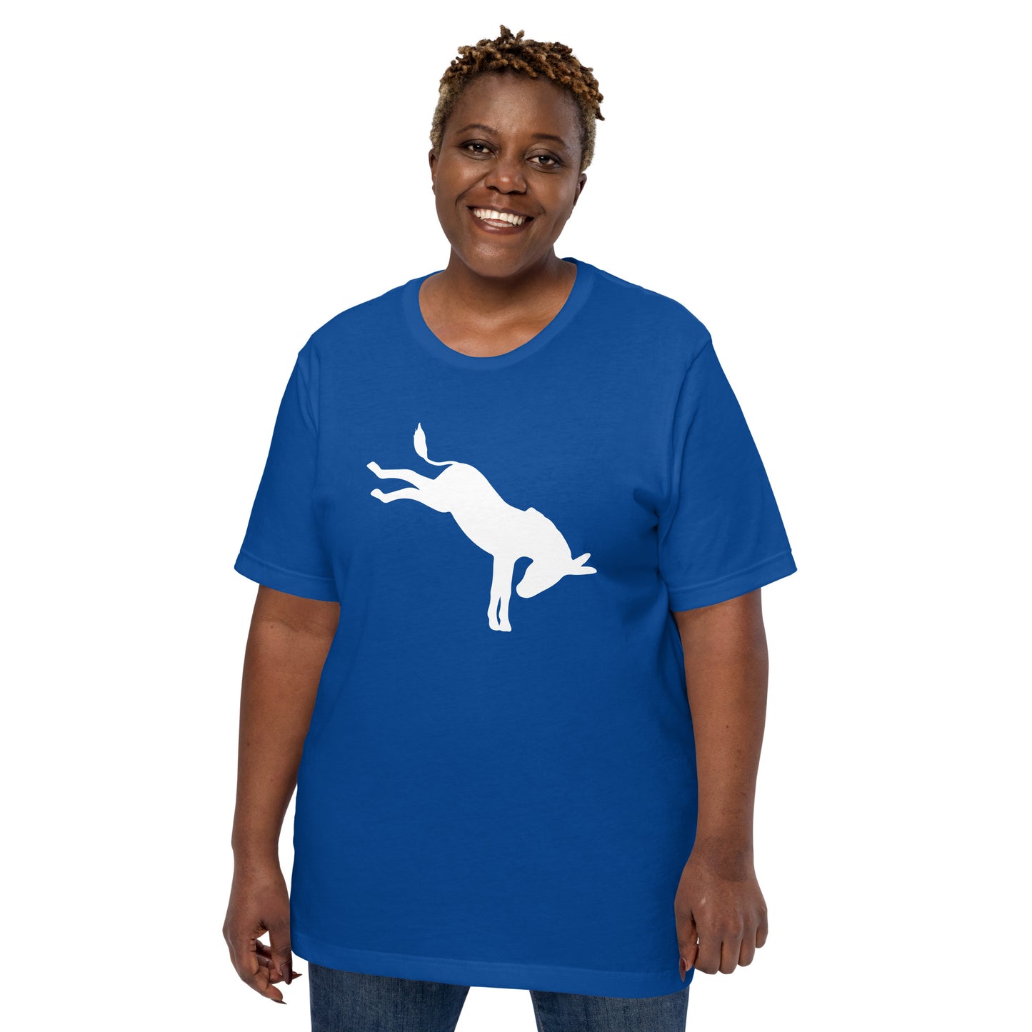 Donkey Democrat Ass Kicker T-Shirt Blue