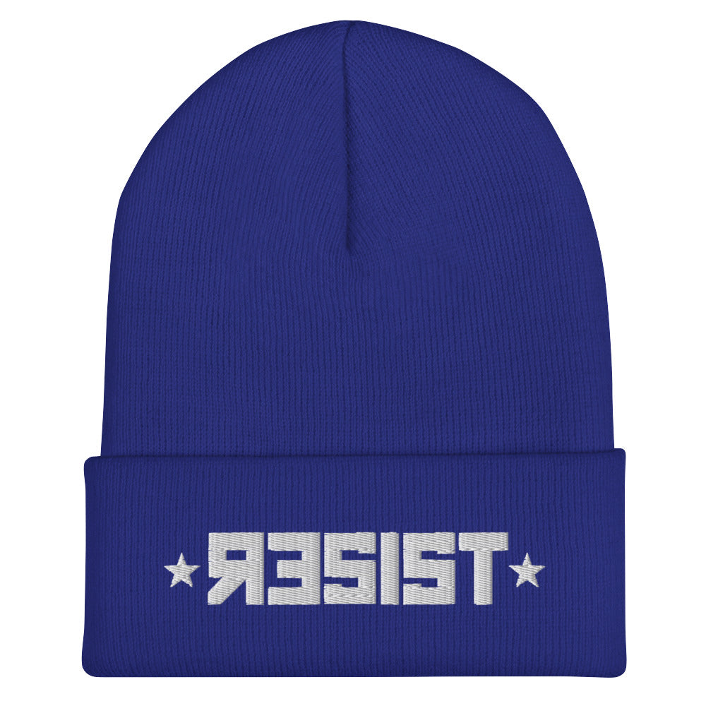 Resist Blue Beanie