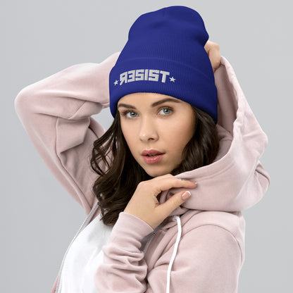 Resist Blue Beanie