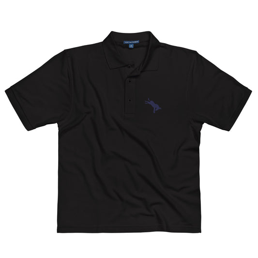 Donkey Democrat Ass Kicker Men's Black Polo