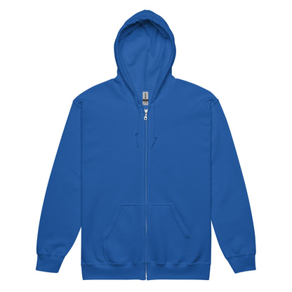 Donkey Democrat Ass Kicker Full Zip Blue Hoodie