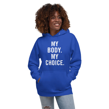 My Body My Choice Democrat Blue Hoodie