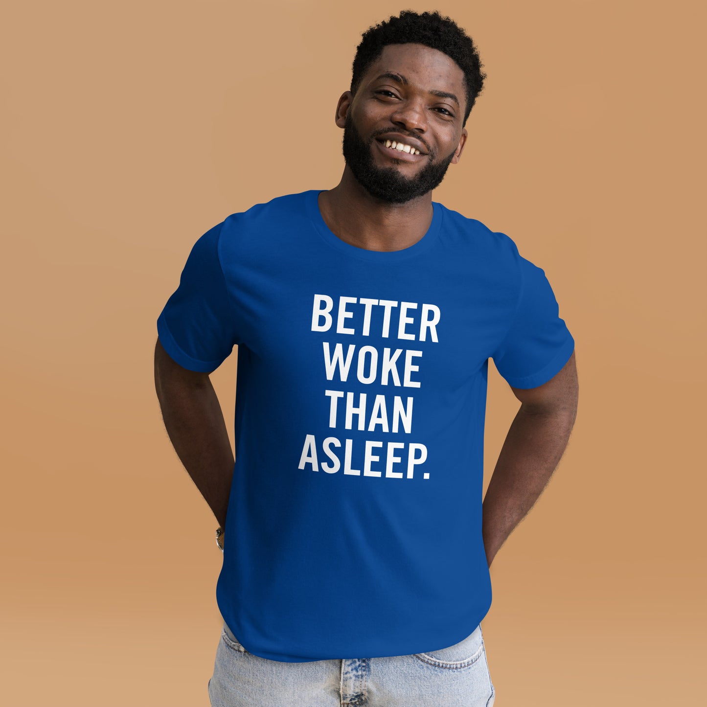 Woke Than Asleep T-Shirt Blue