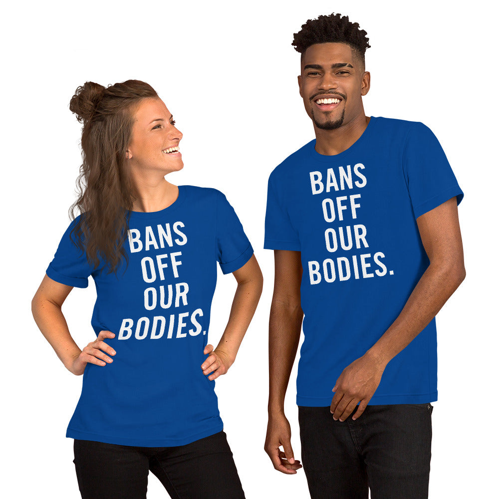 Pro Choice Bans Off Our Bodies Blue T-Shirt