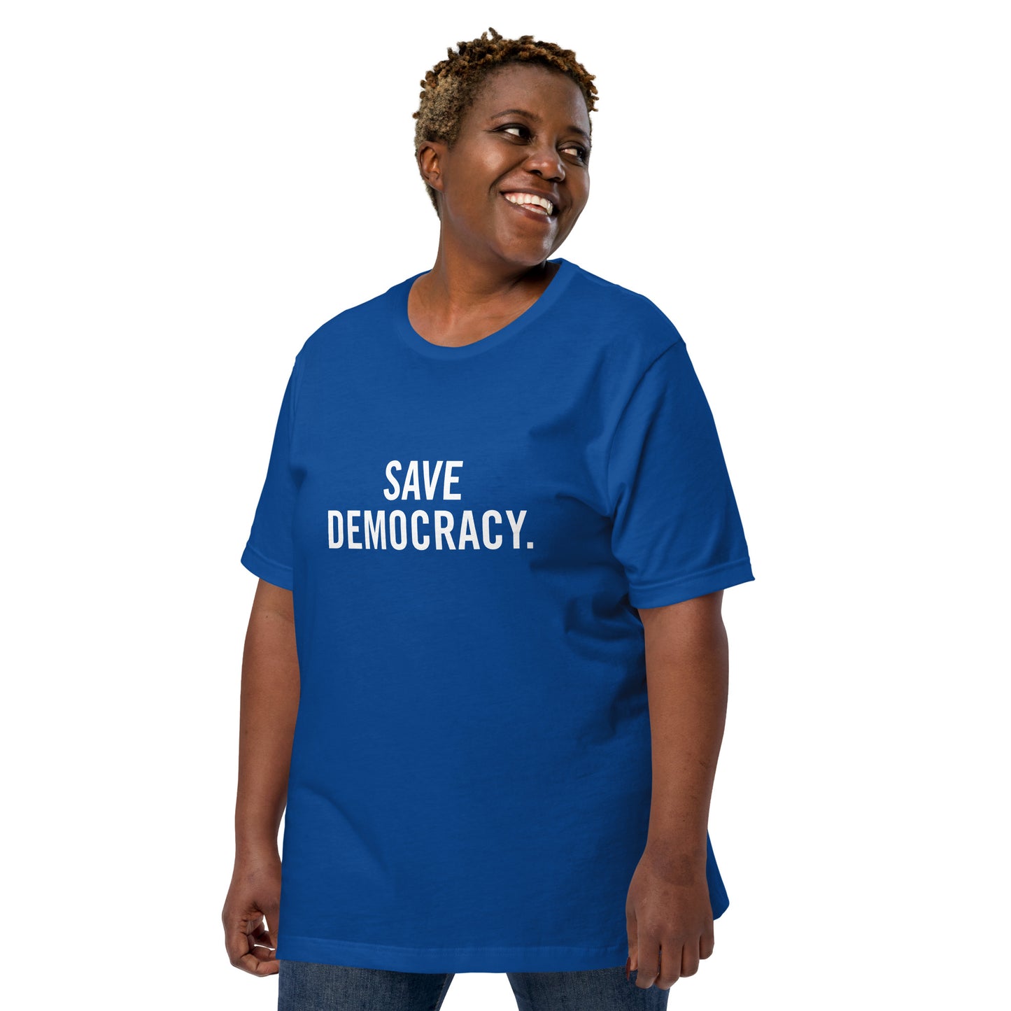 Save Democracy T-Shirt Blue