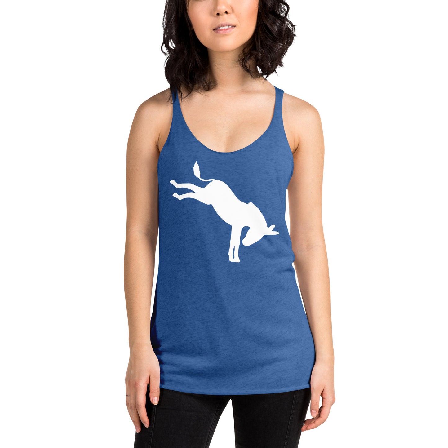 Donkey Democrat Ass Kicker Women's Racerback Tank