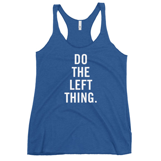 Liberal Left Democrat Women's Racerback Tank